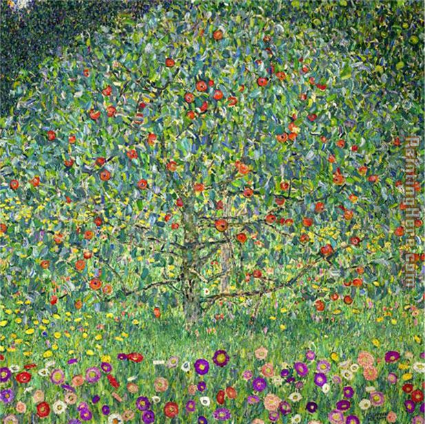 Apple Tree I painting - Gustav Klimt Apple Tree I art painting